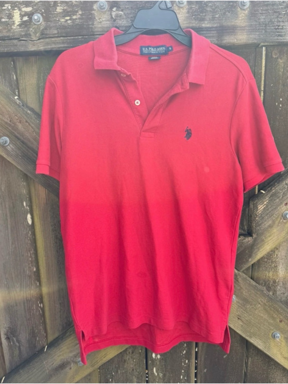 U.S. Polo Assn. Men's Bright Red Polo with Embroidered Logo